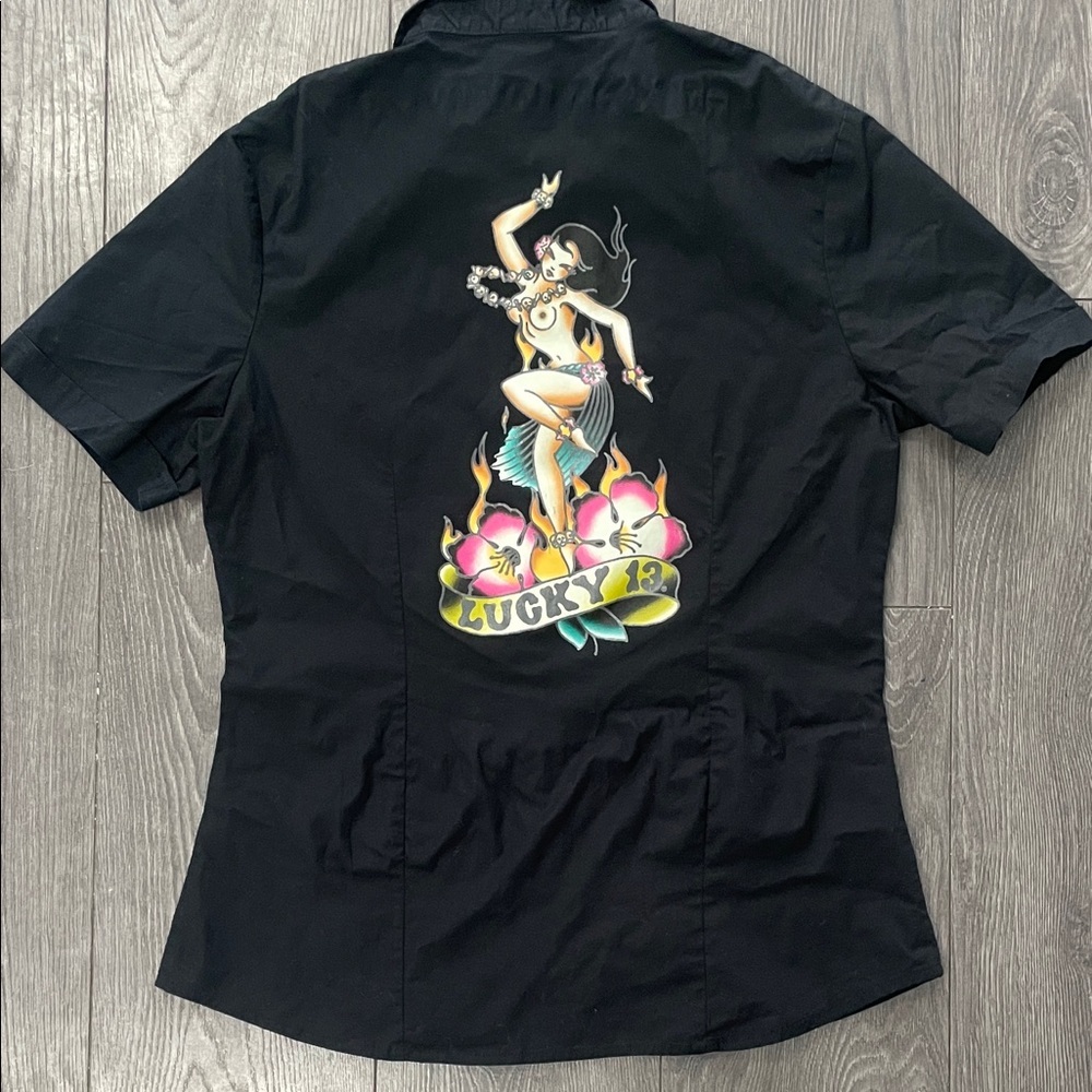 Authentic LUCKY 13 The Lady Luck Shirt